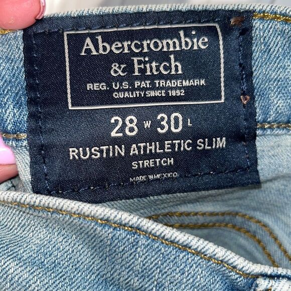 Abercrombie & Fitch Rustin Athletic Slim Stretch Jeans Size 28/30 - Picture 2 of 9